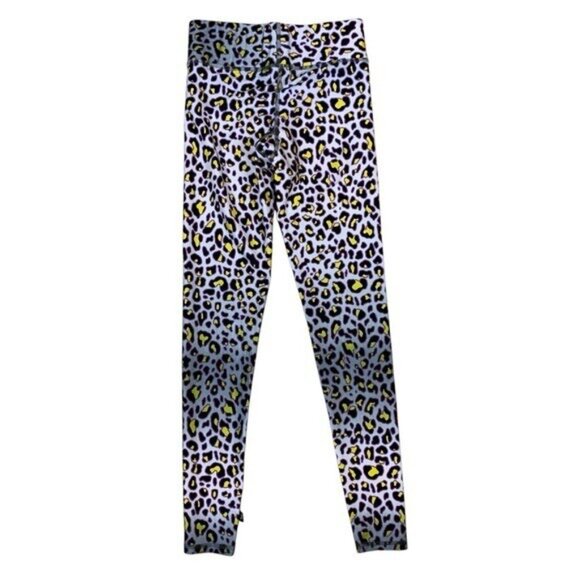 Terez XS Leopard Print High Waisted Compression Leggings Multicolor Women’s - Picture 3 of 6